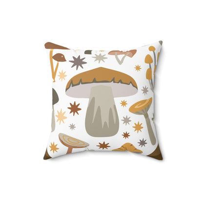 Mushroom Decorate Throw Pillow for Couch Decorative Throw Pillow Cover  Square Pillow