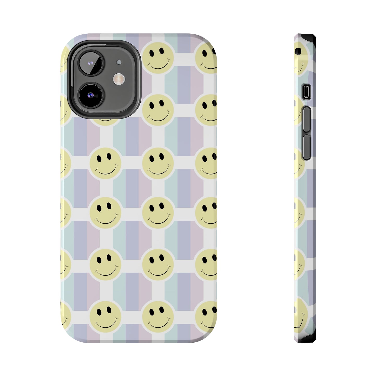 Smiley Face Retro Tough Phone Case, Cute Cool Trendy Biodegradable Phone Case