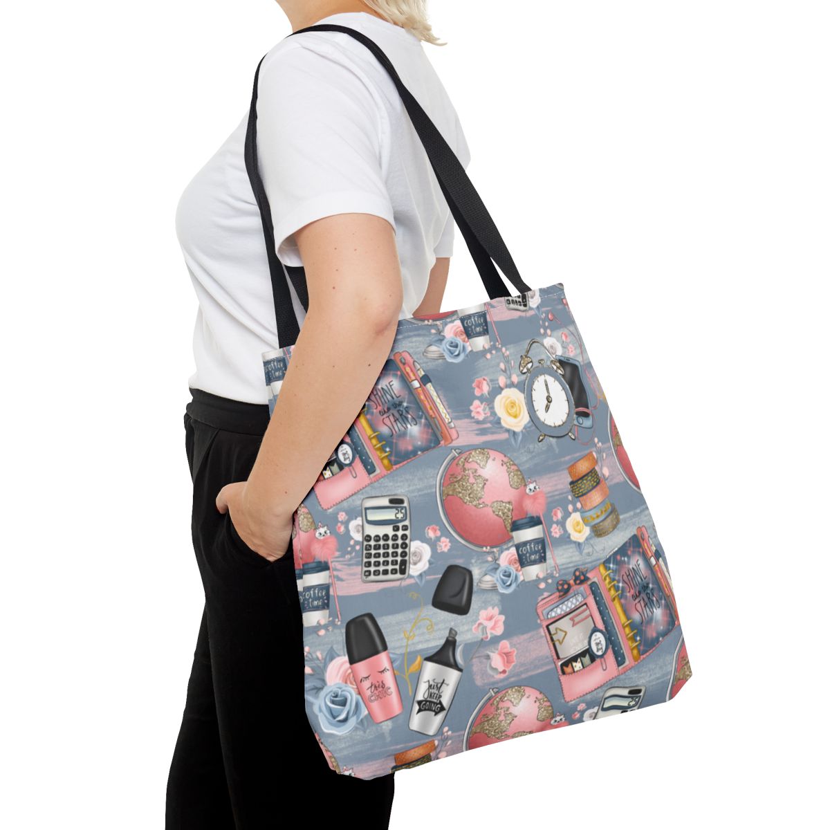 Stylish Global Adventure Pattern Tote Bag Product