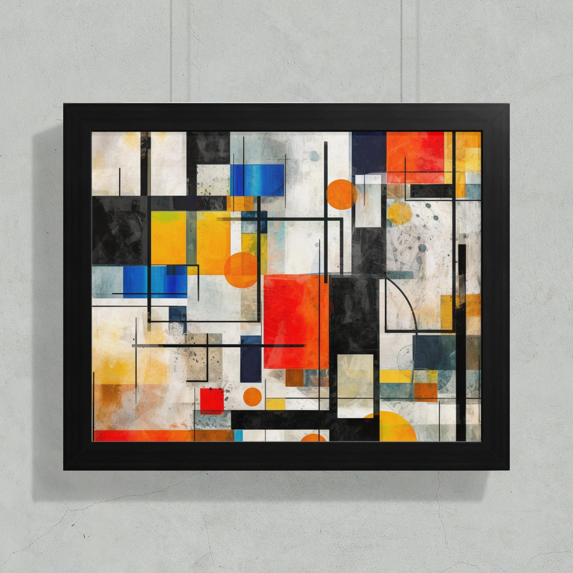 Abstract Geometric Shapes Framed Print Wall Art product