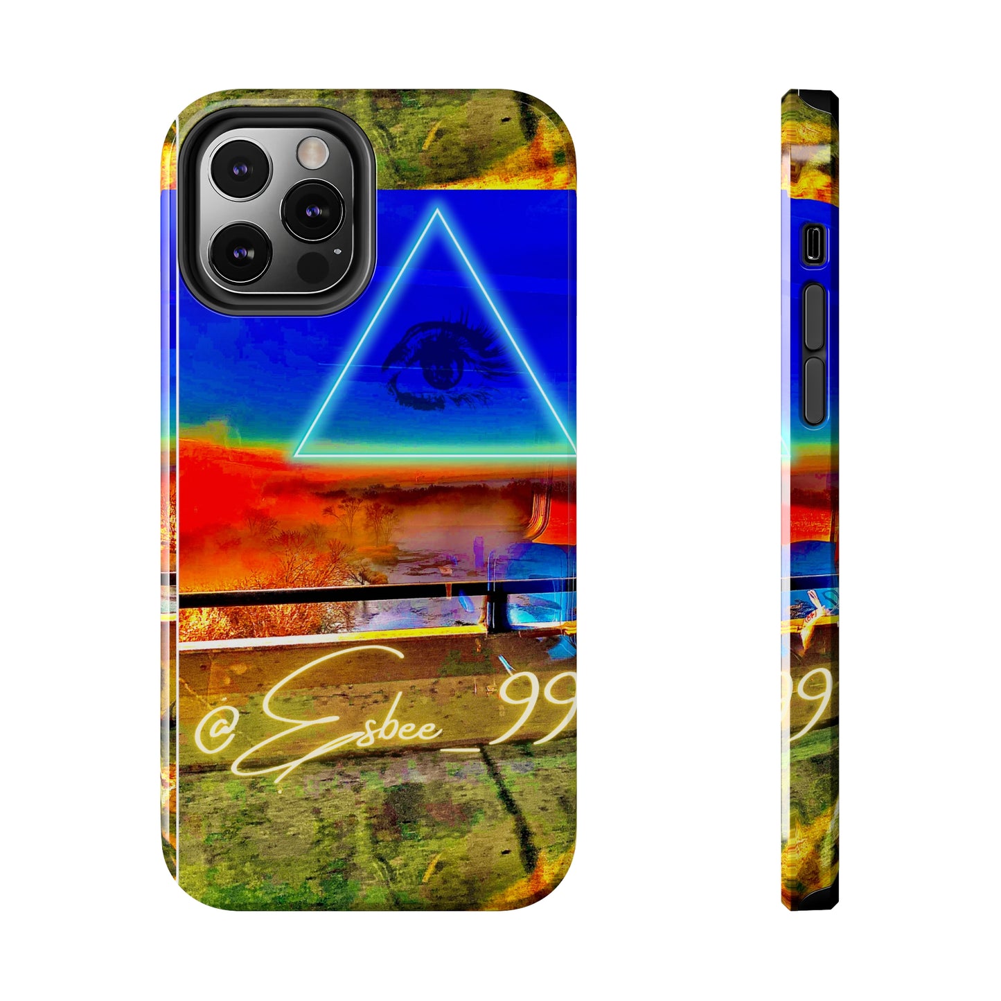 Esbee Evil Eye Gothic Phone Case, Gothic iPhone Case Cool Trendy Phone Case