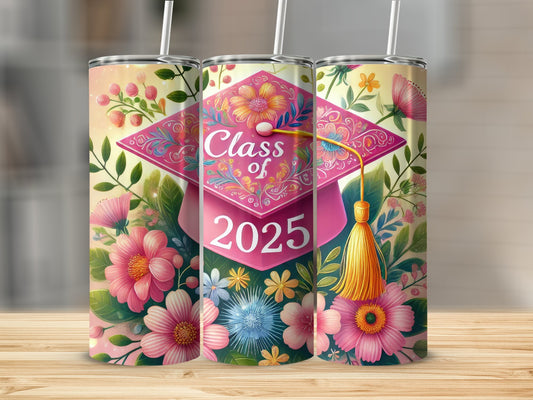 Class of 2025 Colorful Floral Design Insulated Tumbler product type