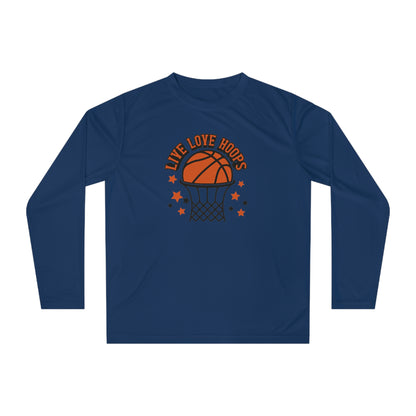 Basketball Shirt, Basketball Mom, Dad, Game Day Shirt, Sports T-shirt, Unisex Performance Long Sleeve Shirt