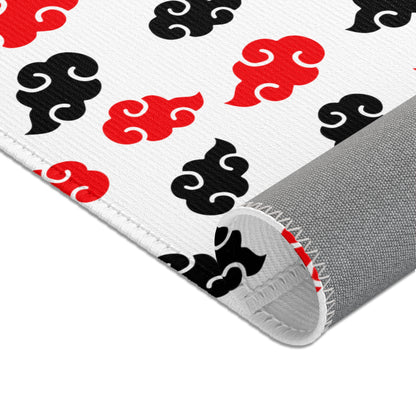 Anime Clouds Area Rug, Anime Room Decor, Minimalist Rug, Cute Unique Accent Rug