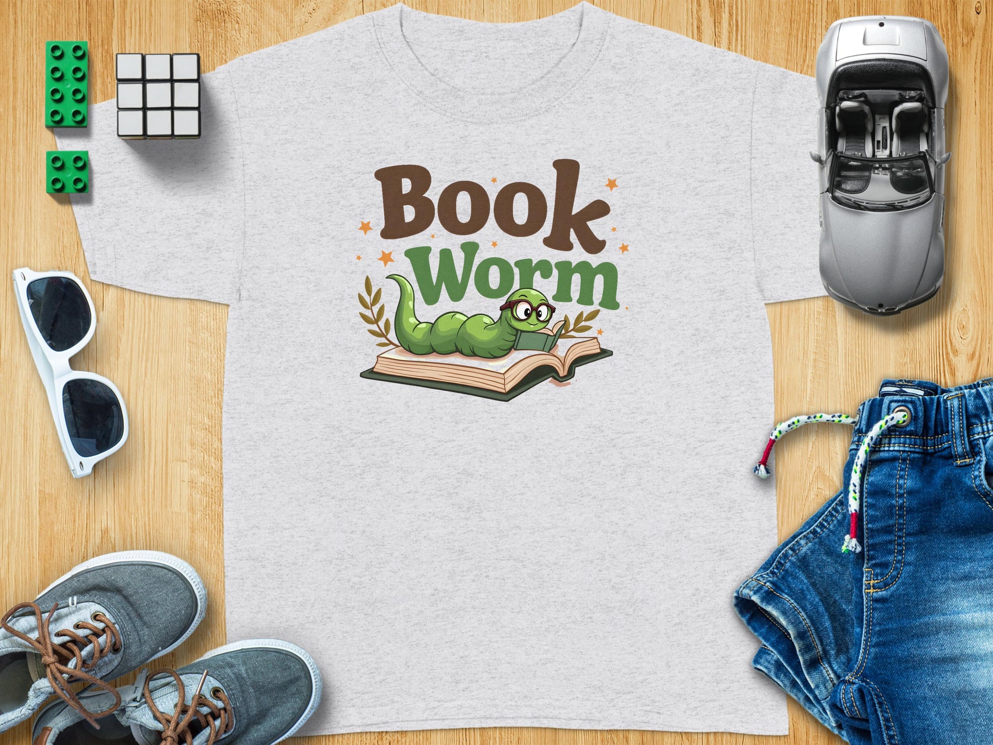 Book Worm Graphic Tee Fun Reading Lover Shirt product