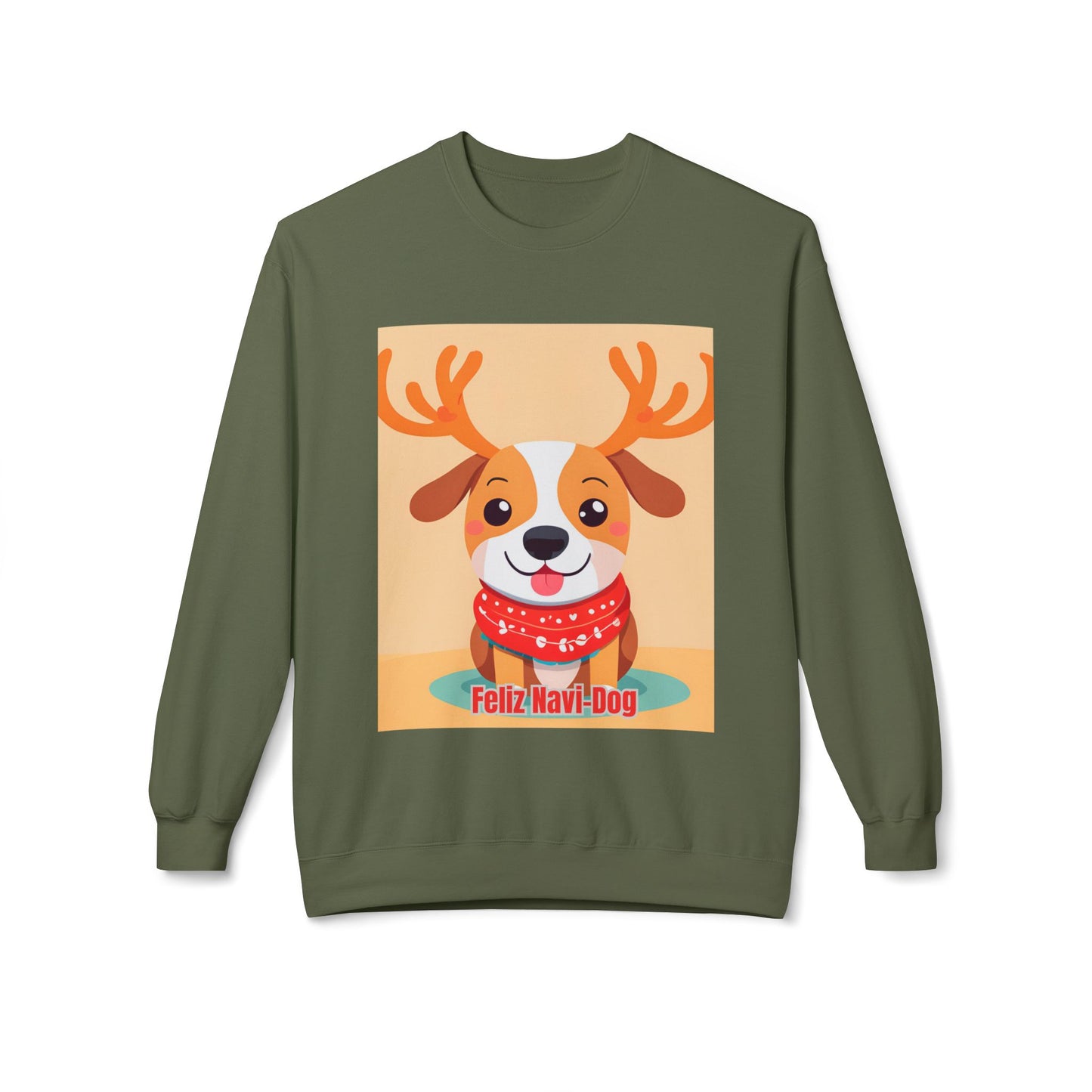 Feliz Navi Dog Sweatshirt, Ugly Christmas Jumper, Holiday Pet Lovers Gift, Funny Winter Pullover, Cozy Xmas Sweater, Soft Fleece Crewneck