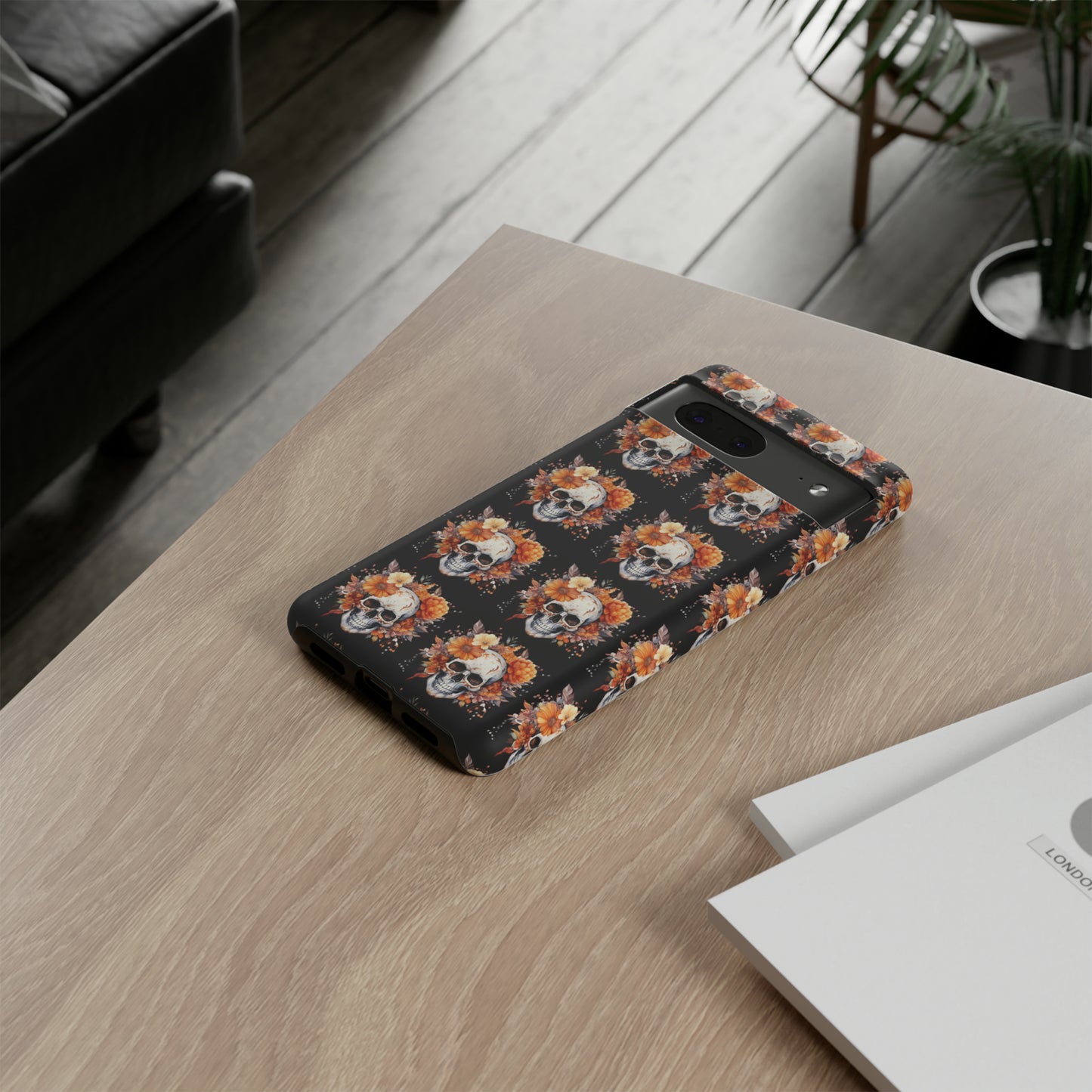 Skeleton iPhone Case, Goth Cell Phone Case, Halloween Skeleton Phone Case,