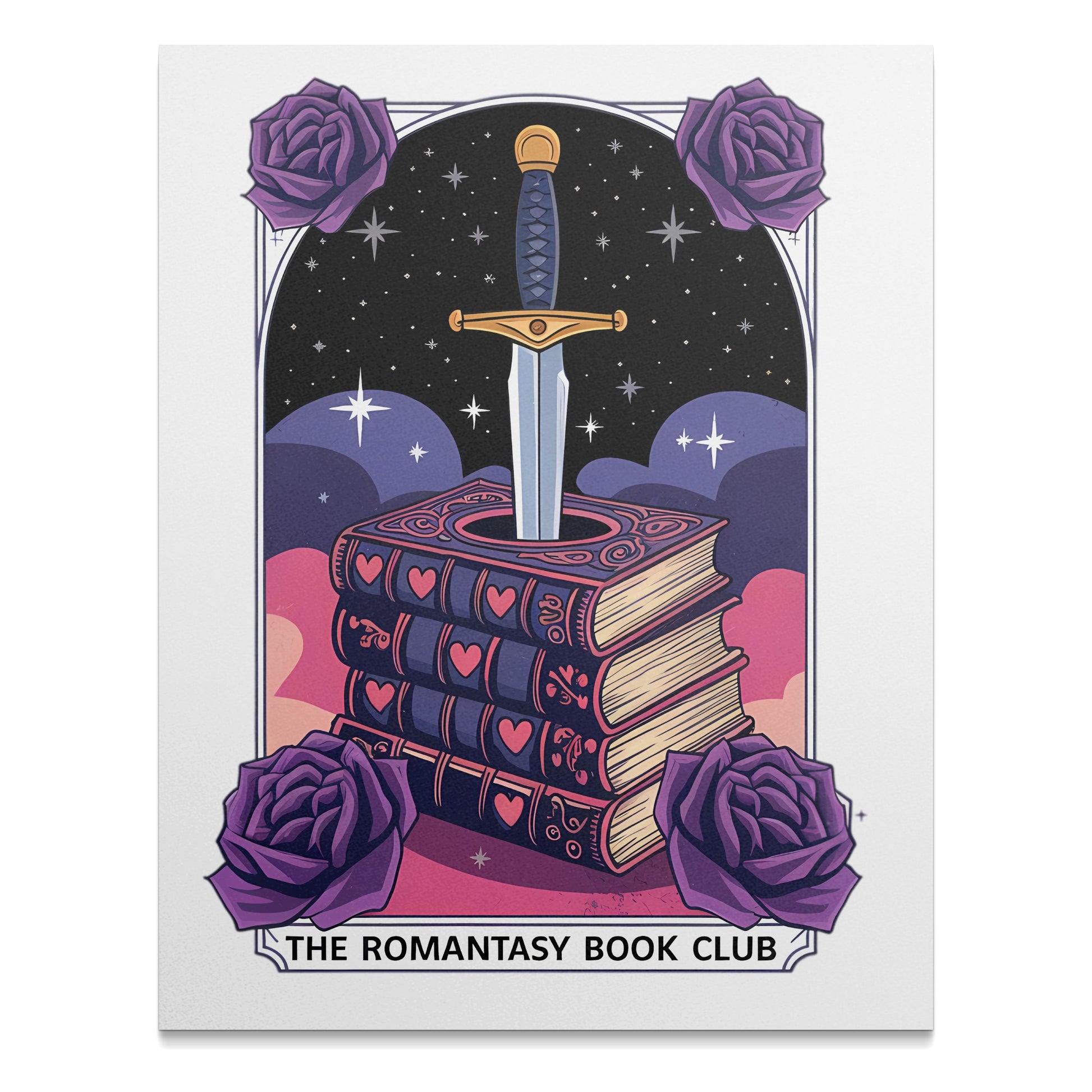 Enchanting Sword and Book Design Poster product type