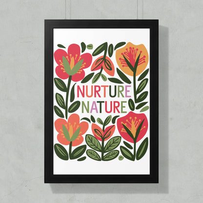 Vibrant Botanical Nurture Nature Framed Art Print product type