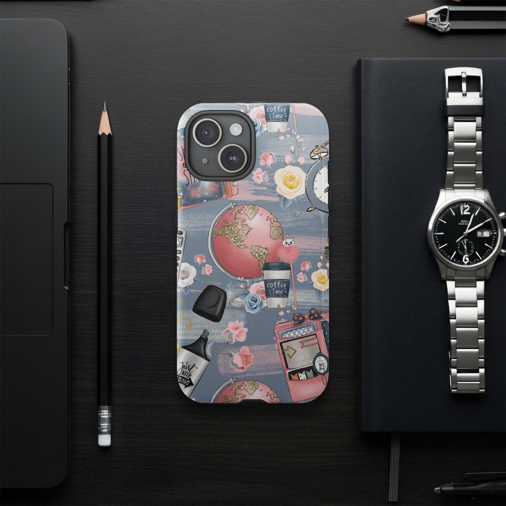 Travel-inspired Illustration on Phone Case Product