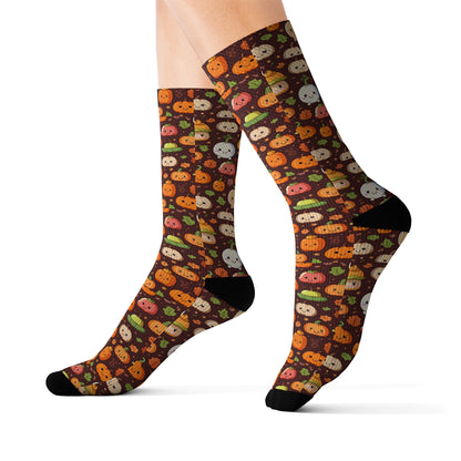 Kawaii Thanksgiving Novelty Socks, Cool Casual Funny Fun Socks for Men & Women