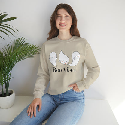 Boo Ghost Sweatshirt, Halloween Sweatshirt Women Men Crewneck Sweatshirt