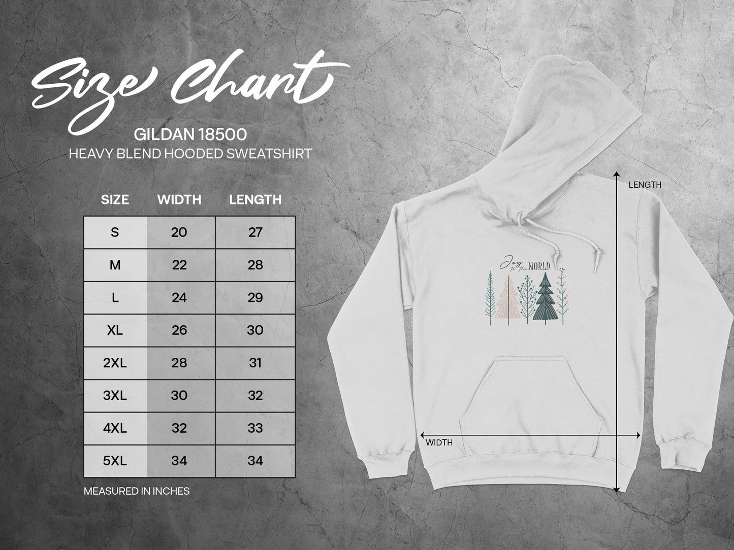 Cozy Forest Graphic Heavy Blend Hooded Sweatshirt