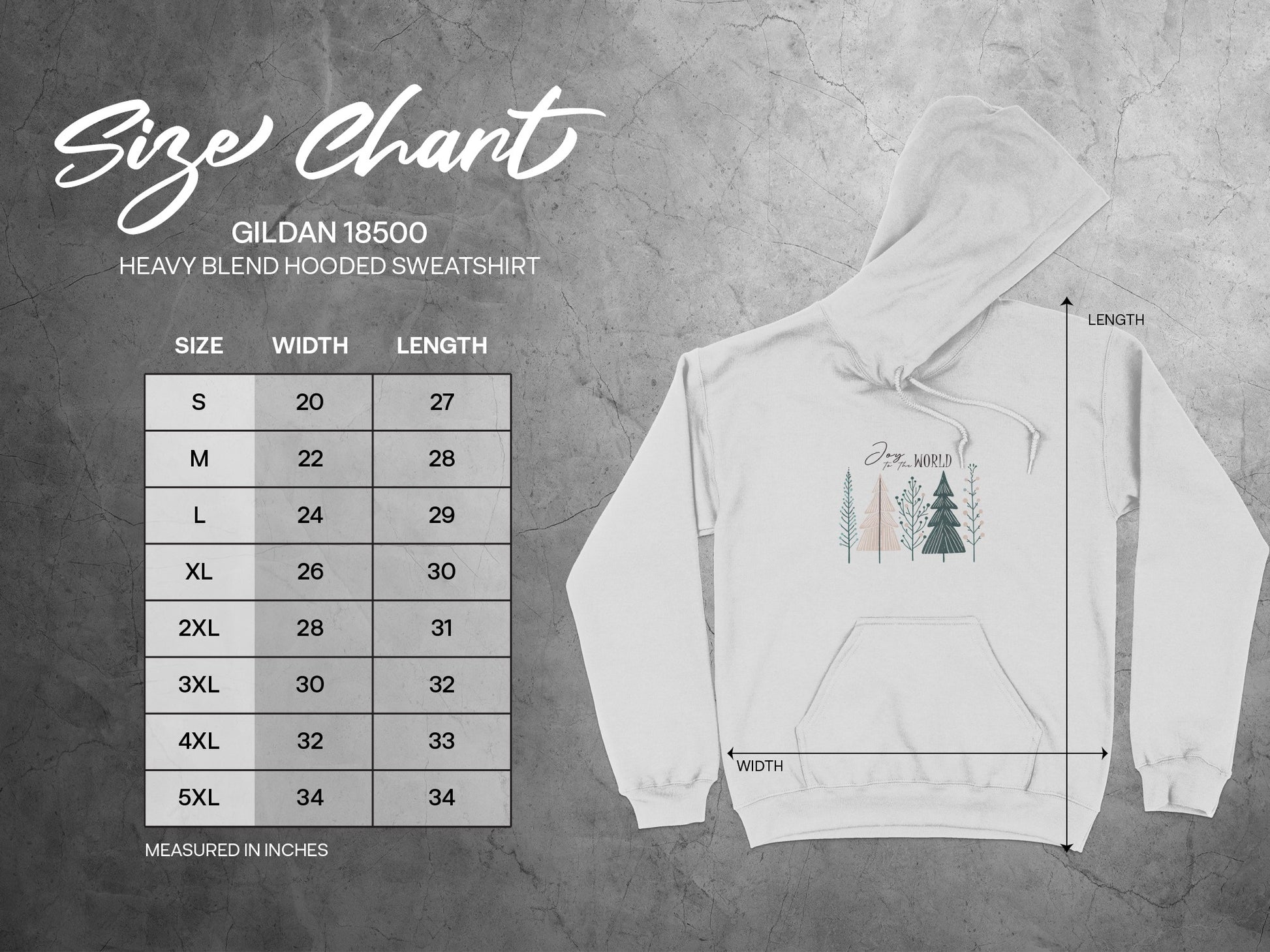 Cozy Forest Graphic Heavy Blend Hooded Sweatshirt