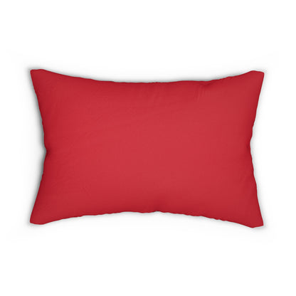 Santa Christmas Lumbar Pillow, Buffalo Plaid Pillow Cover, Cute Plaid Couch Pillow