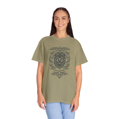 Comfort Colors Leo Vintage Shirt, Zodiac T-shirt, Leo Shirt Unisex Garment-Dyed T-shirt