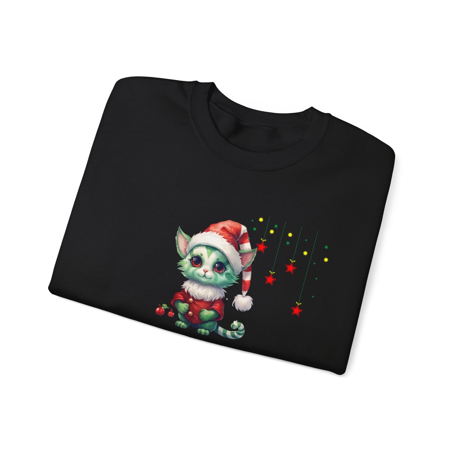 Funny Christmas Cat Sweatshirt - Christmas Crewneck- Holiday Sweatshirt