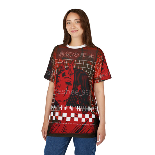 Gothic Tee Shirt - Edgy Demon Witch Graphic