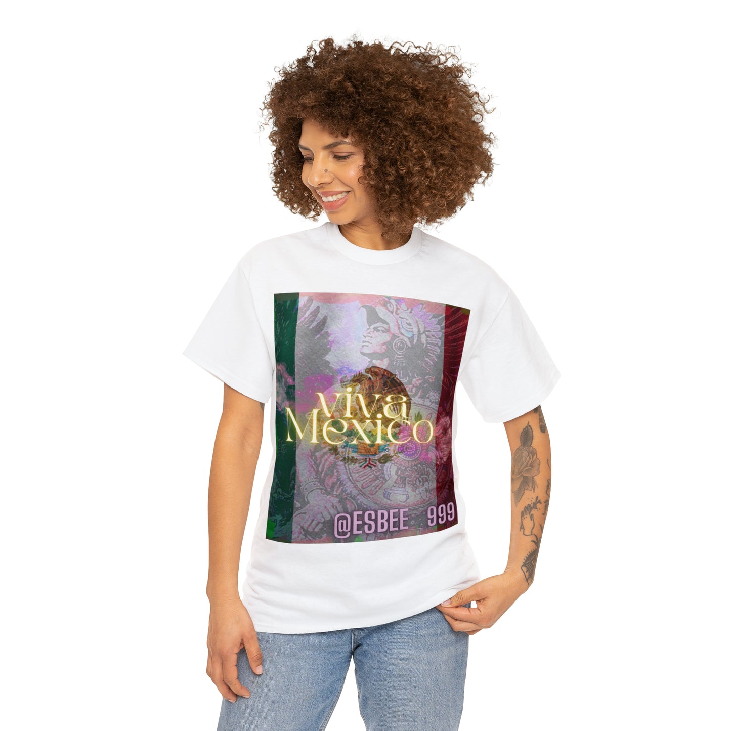 Viva Mexico Mexican Shirt Clothing for Women and Men Heavy Cotton Tee