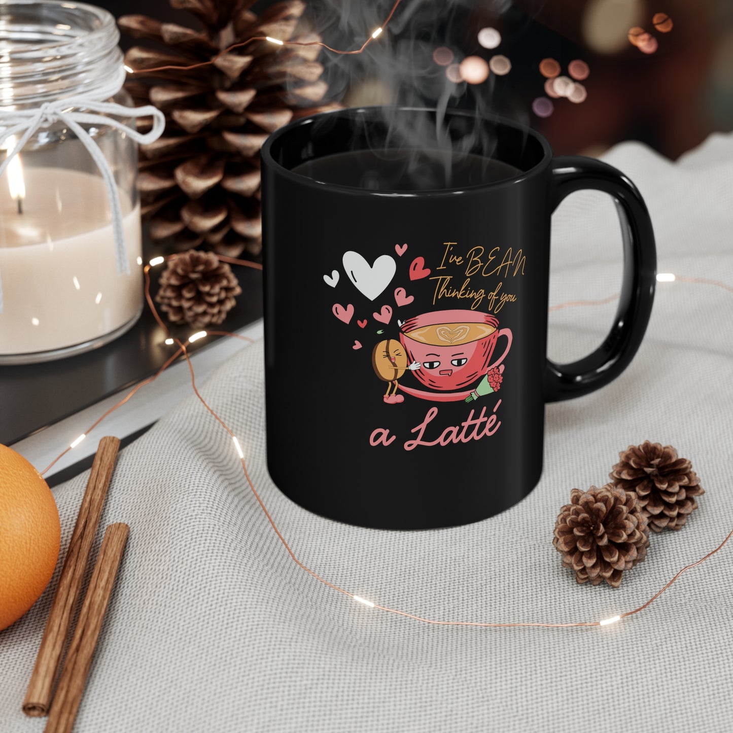 Funny Valentine's Day Mug Gift for Coffee Lovers, Cute Latte Lover Coffee Cup