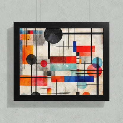 Abstract Geometric Colorful Wall Art Print product type