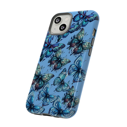 Blue Butterfly iPhone Case, Cute Cell Phone Case, Abstract Phone Case, iPhone Cover