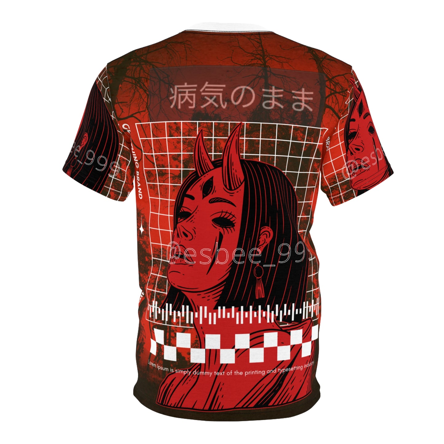 Gothic Tee Shirt - Edgy Demon Witch Graphic