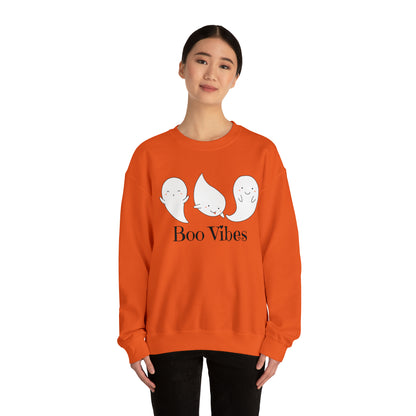 Boo Ghost Sweatshirt, Halloween Sweatshirt Women Men Crewneck Sweatshirt