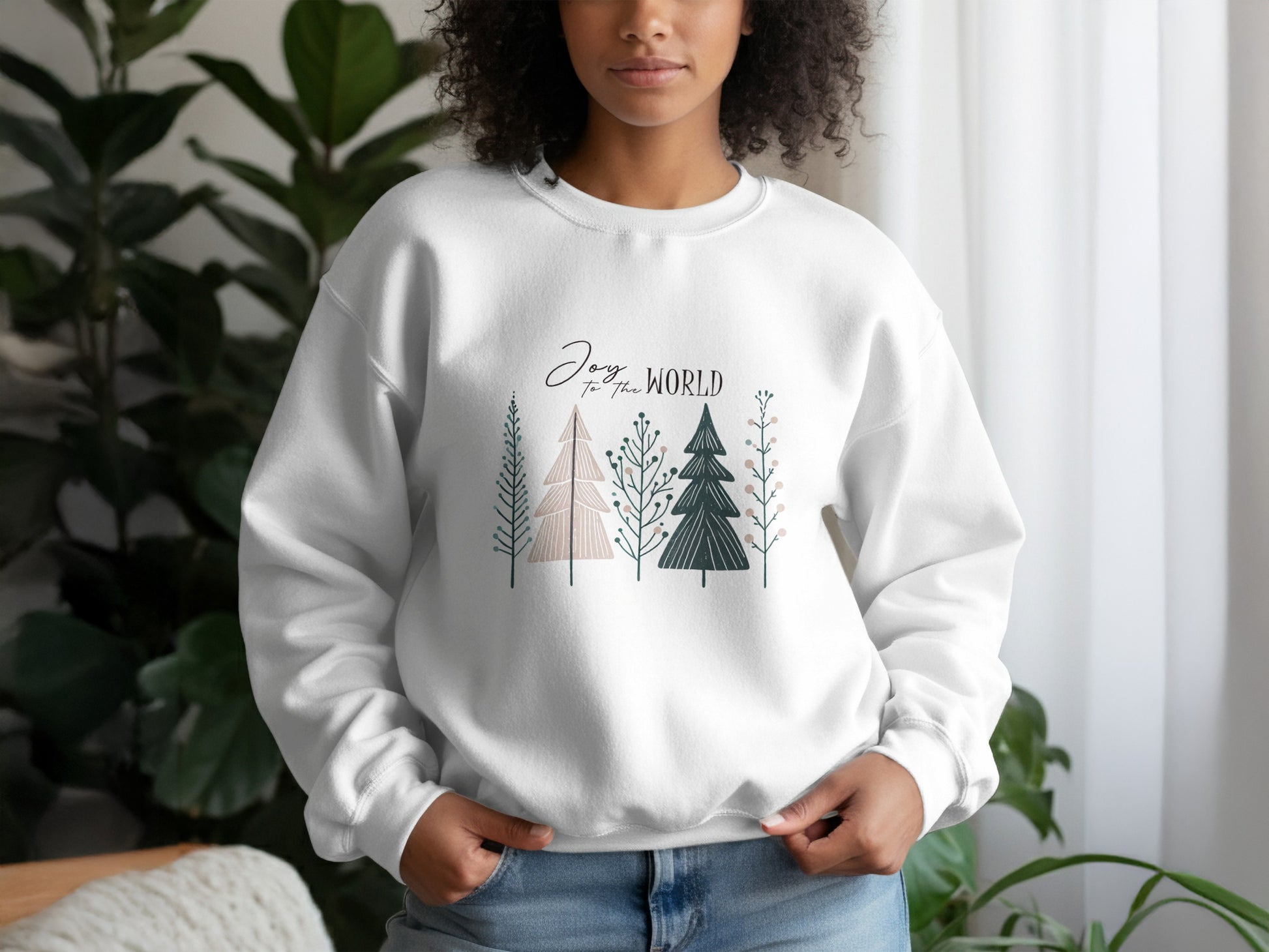 Joy to the World Festive Sweatshirt for the Holidays