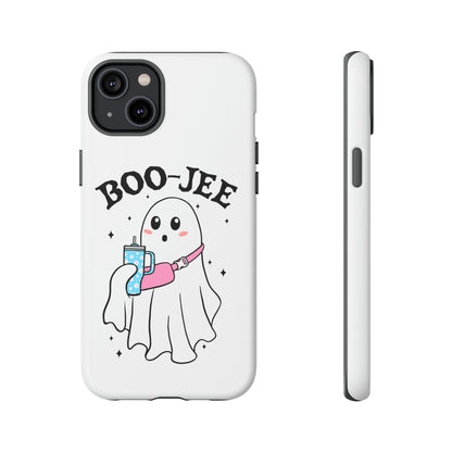 Boo Jee Ghost Phone Case, Halloween Cell Phone Case, Cute iPhone 15 Case