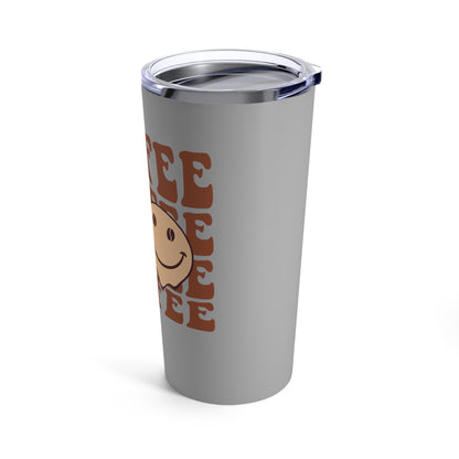 Happy Smiley Face Coffee Tumbler 20oz, Inspirational Travel Mug Insulated 20 oz