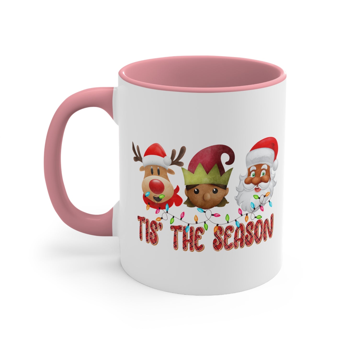 Cute African American Christmas Accent Coffee Mug, 11oz Cute Christmas Mug,