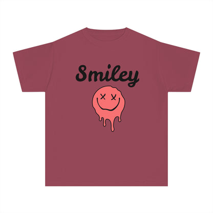 Smiley Face, Melting Smiley Face Shirt, Happy Face Vintage Retro Shirt Youth Midweight Tee