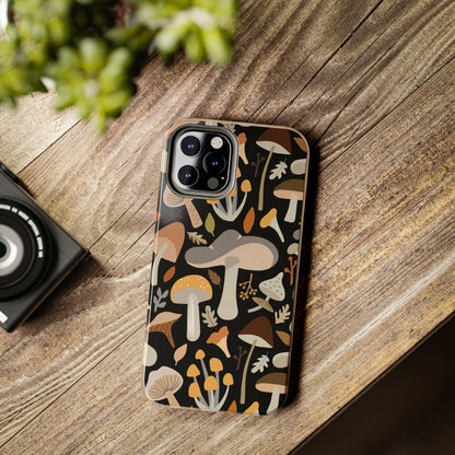 Mushroom Cell Phone Case, Boho Retro Cool Cute Tough Phone Cases