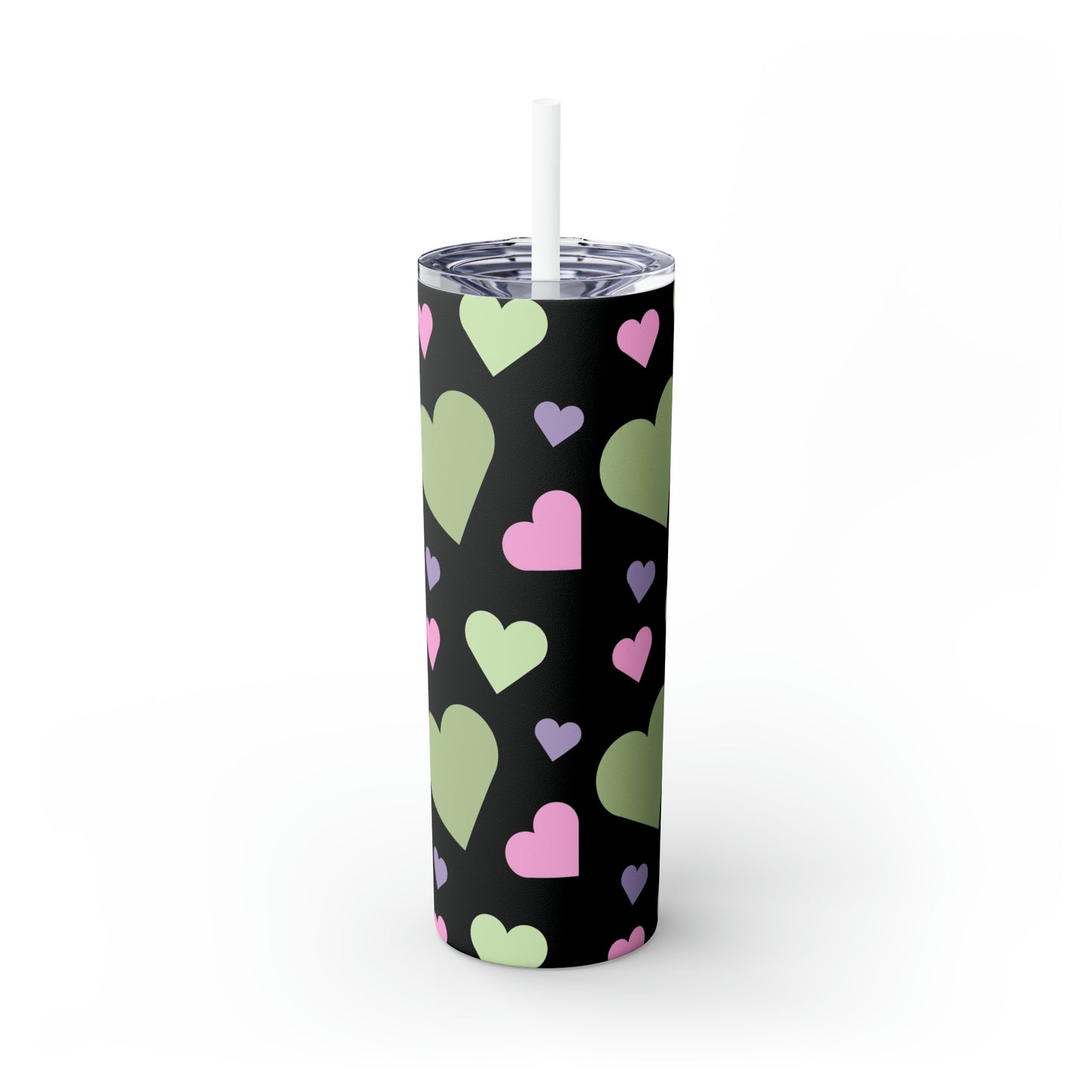 pastel goth hearts tumbler with straw