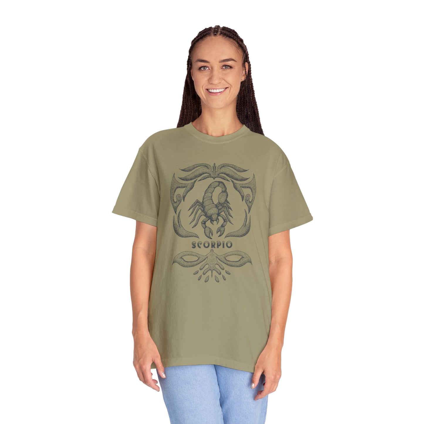 Comfort Colors Scorpio Vintage Shirt, Zodiac T-shirt, Leo Shirt Unisex Garment-Dyed T-shirt