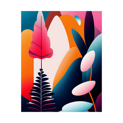 Mid-Century Modern Wall Art Print, Wall Room Decor Premium Matte Vertical Poster