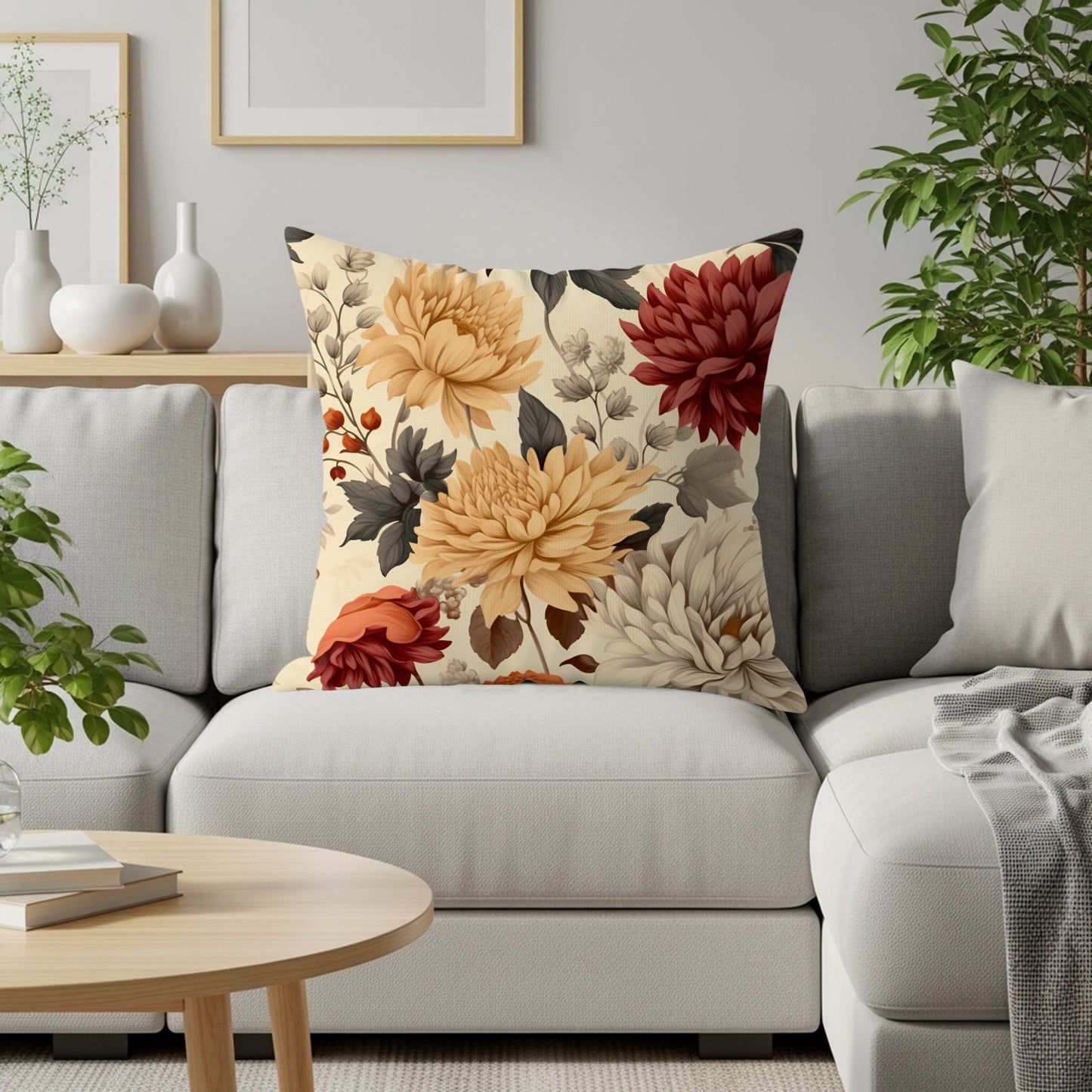 Elegant Floral Decorative Cushion for Modern Homes