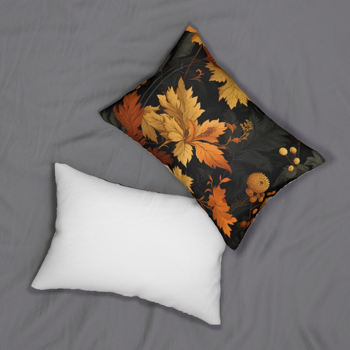 Autumn themed decorative pillow design for home decor