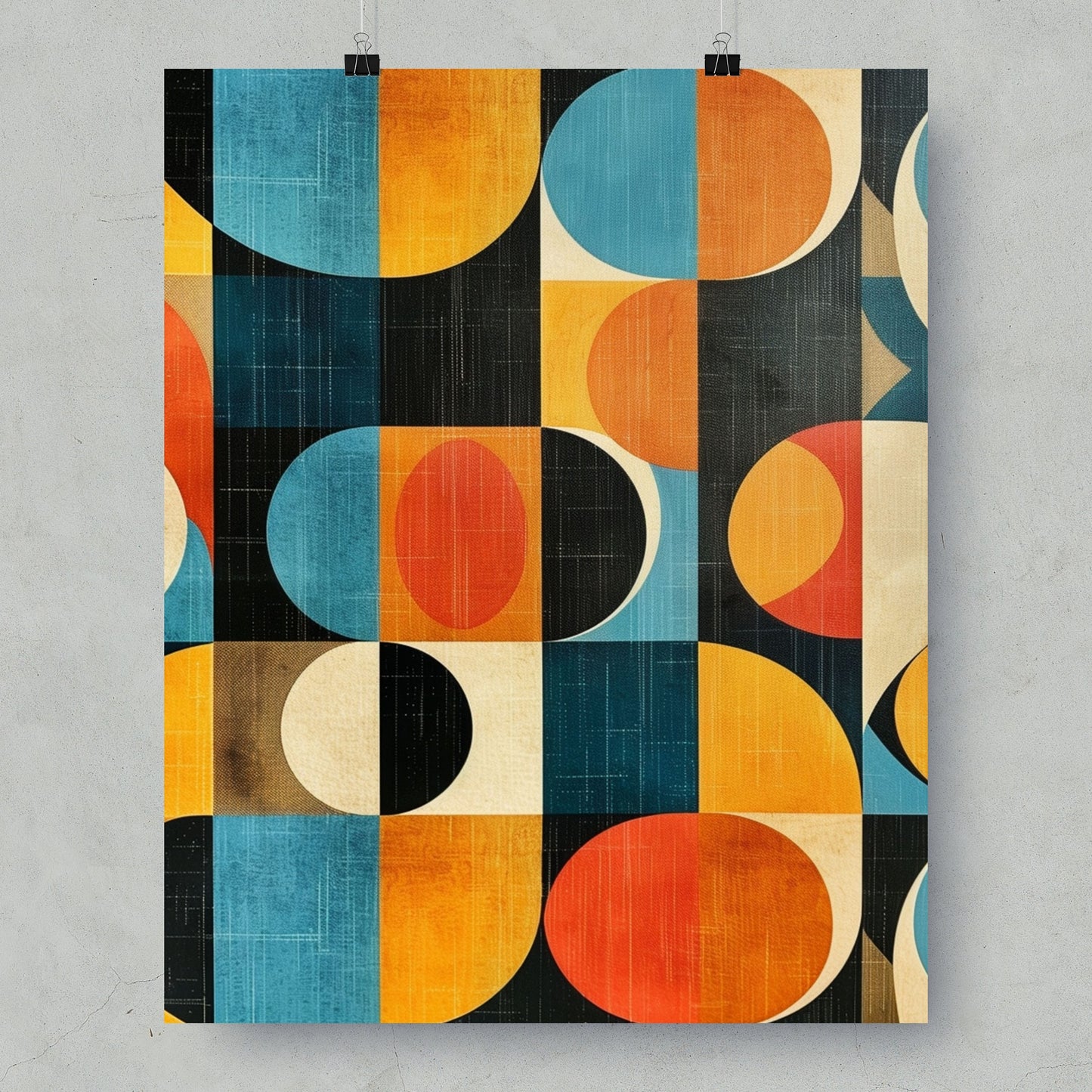Abstract Geometric Pattern Wall Art Print Product