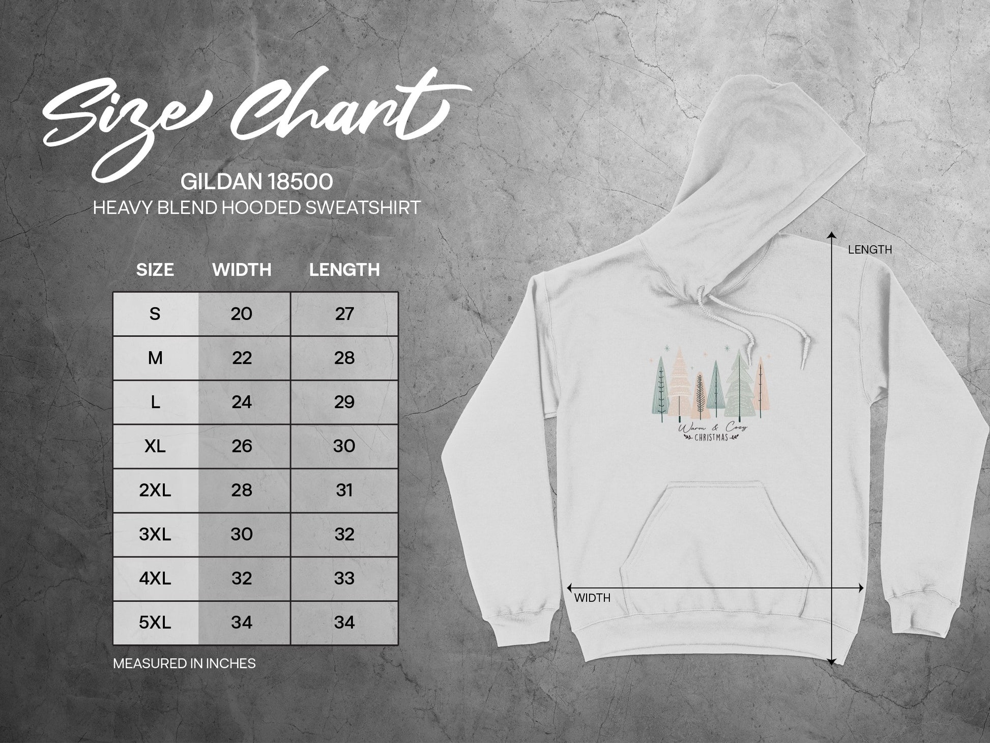 Serene Forest Design Gildan 18500 Hoodie