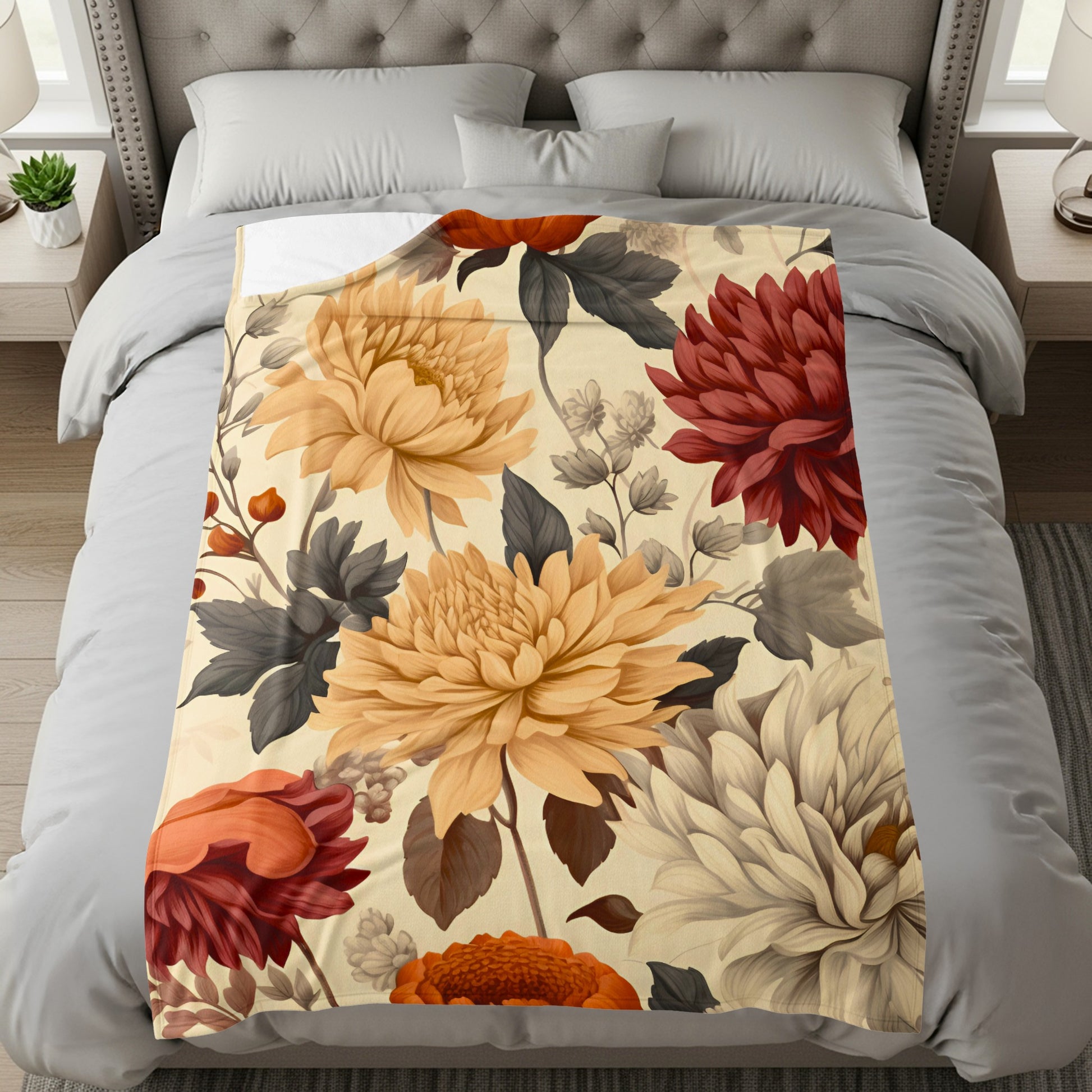 Luxurious Floral Patterned Bedding for Elegant Bedrooms