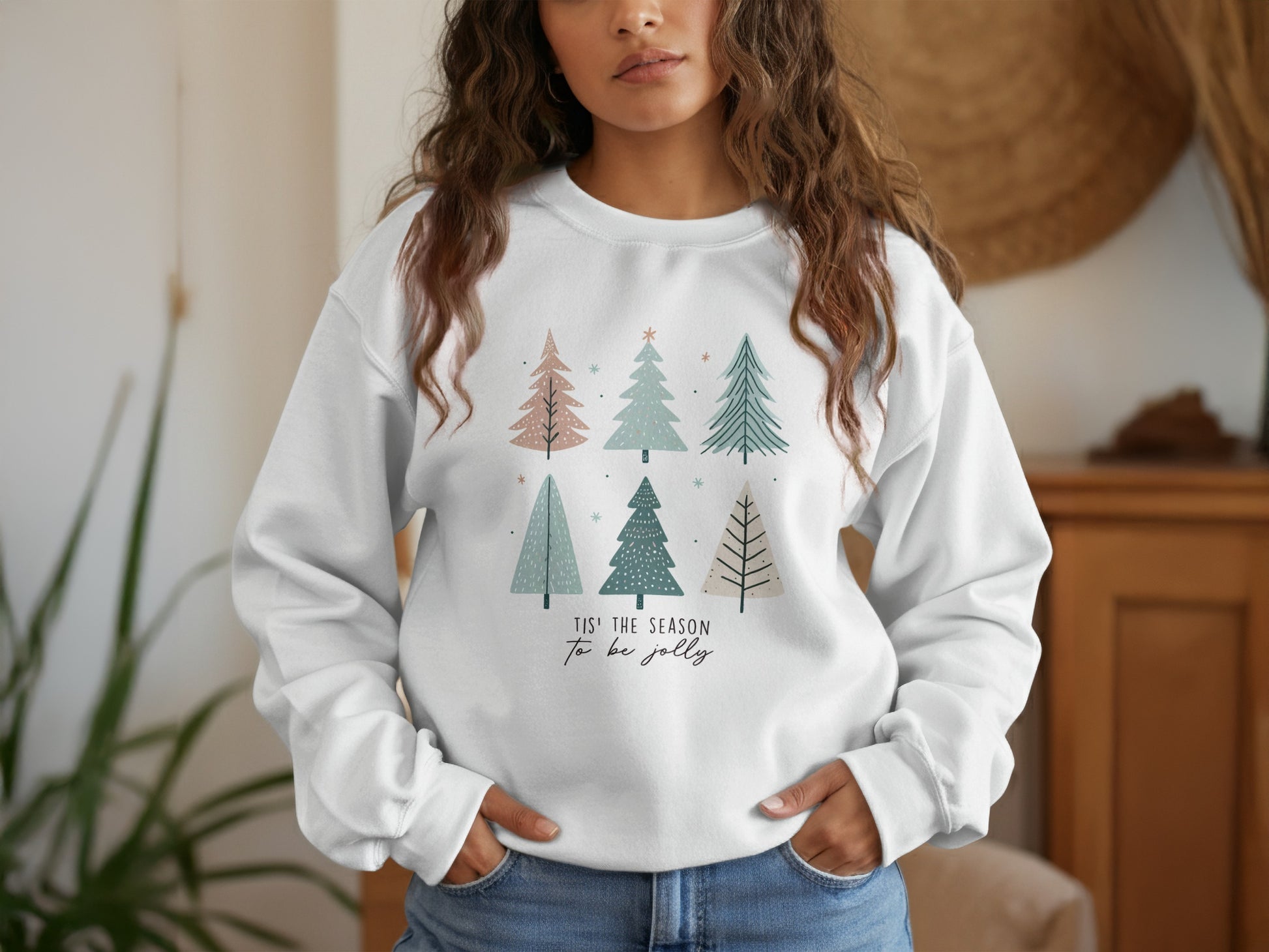 Tis the Season to Be Jolly Festive Sweatshirt Christmas