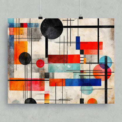 Colorful Geometric Abstract Contemporary Art product