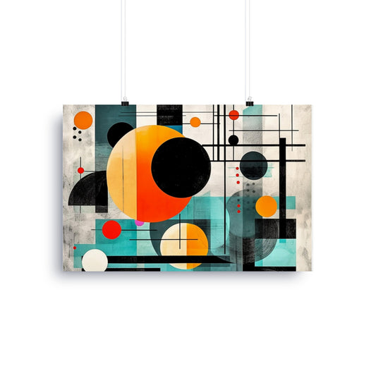 Abstract Geometric Colorful Circles Canvas Art product