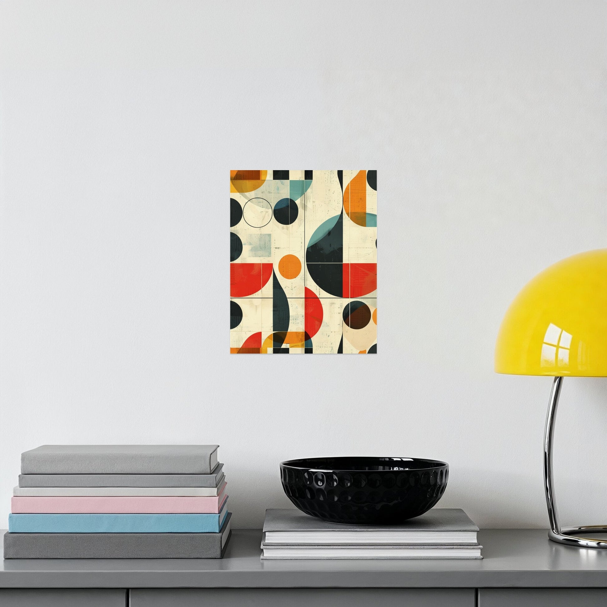 Modern Abstract Geometric Art Print for Home Decor