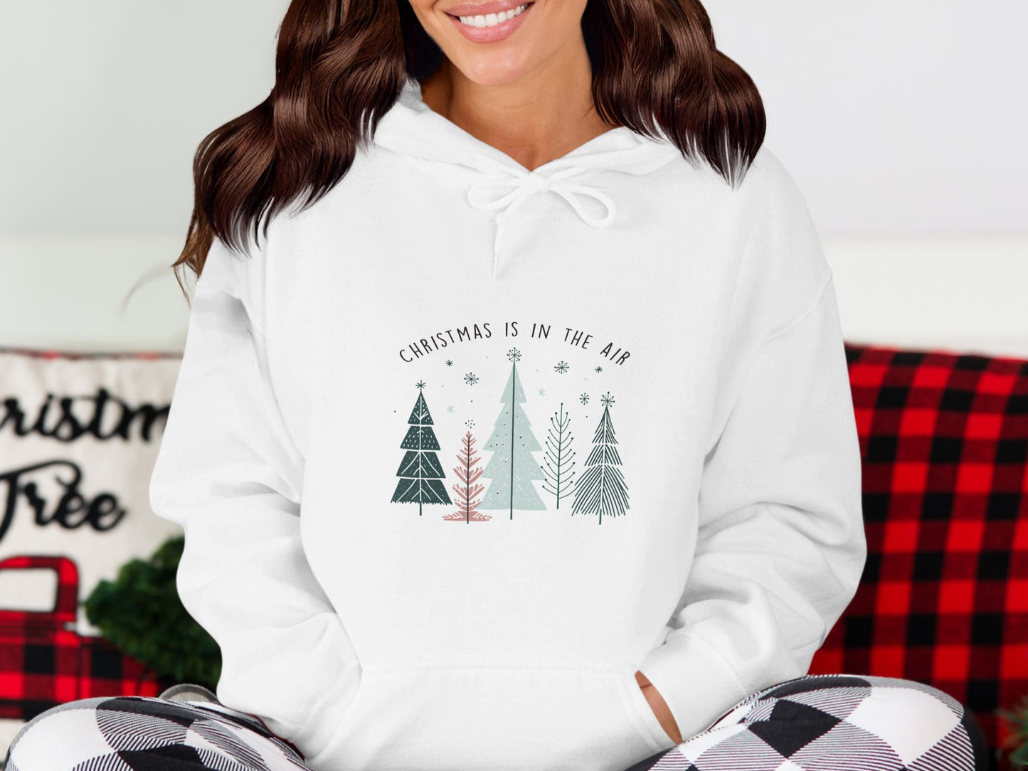 Christmas Is in the Air Printed Hoodie