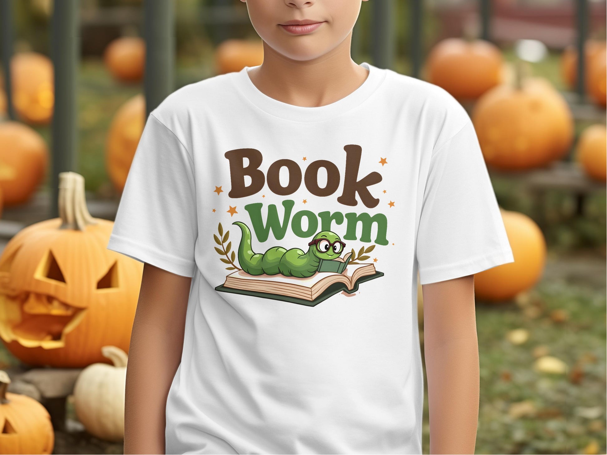 Book Worm Graphic Classic Design T-Shirt product