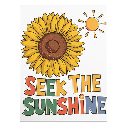 Seek The Sunshine Poster Colorful Flower product type