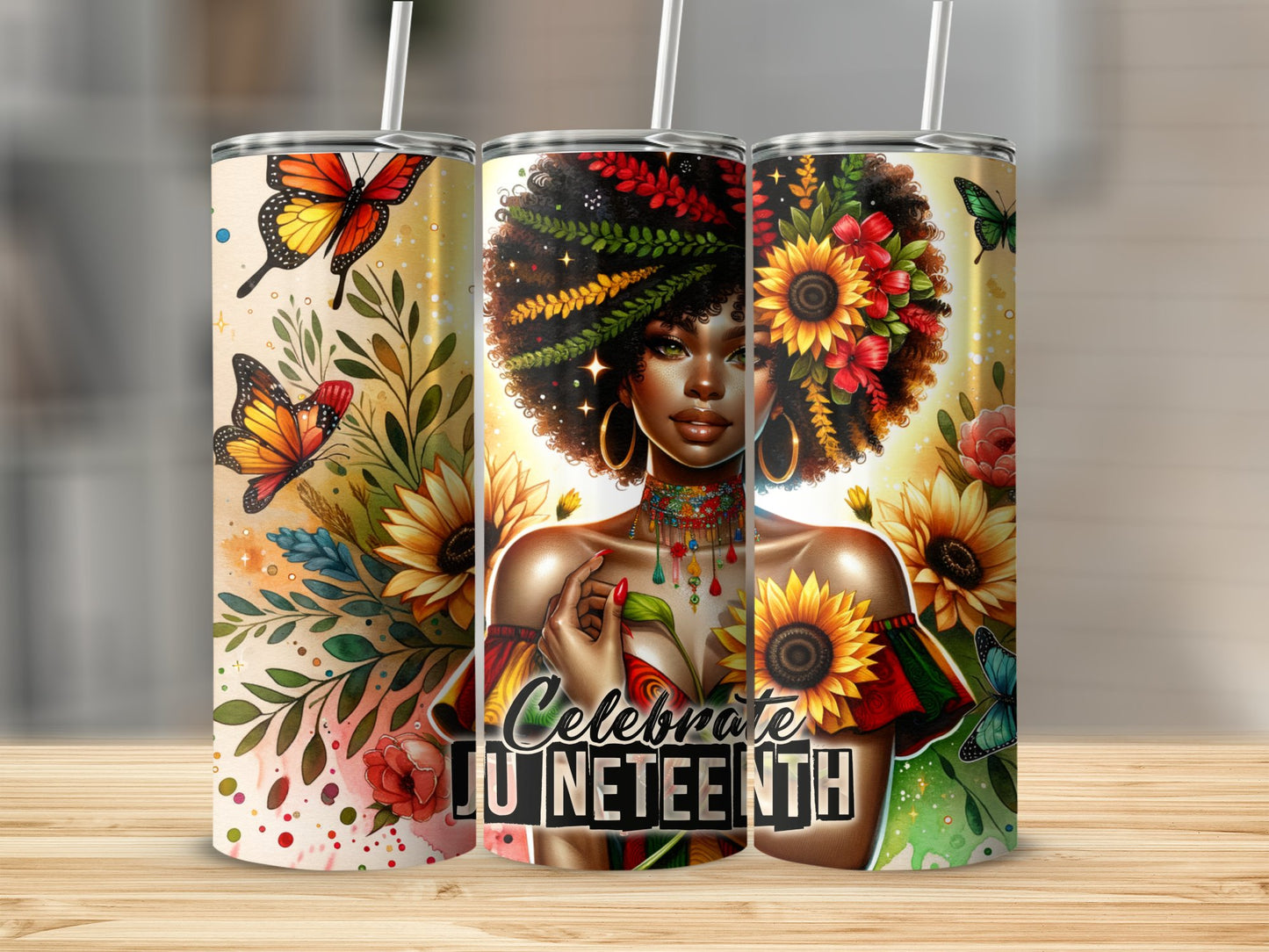 Celebrate Juneteenth Colorful Tumblers product type